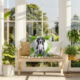 Beagle Dog  Indoor/Outdoor Reversible Square Pillow