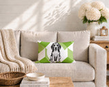 Beagle Dog  Indoor/Outdoor Reversible Rectangular Pillow