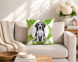 Beagle Dog  Indoor/Outdoor Reversible Square Pillow