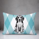 Beagle Dog  Indoor/Outdoor Reversible Rectangular Pillow