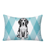 Beagle Dog  Indoor/Outdoor Reversible Rectangular Pillow