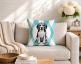 Beagle Dog  Indoor/Outdoor Reversible Square Pillow