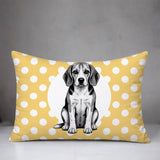 Beagle Dog  Indoor/Outdoor Reversible Rectangular Pillow