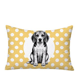 Beagle Dog  Indoor/Outdoor Reversible Rectangular Pillow