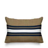 Beau Striped Reversible Indoor/Outdoor Rectangular Pillow