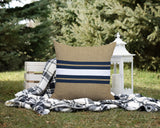 Beau Striped Reversible Indoor/Outdoor Square Pillow