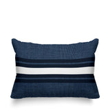 Beau Striped Reversible Indoor/Outdoor Rectangular Pillow
