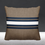 Beau Striped Reversible Indoor/Outdoor Square Pillow
