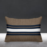 Beau Striped Reversible Indoor/Outdoor Rectangular Pillow