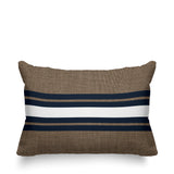Beau Striped Reversible Indoor/Outdoor Rectangular Pillow