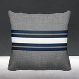 Beau Striped Reversible Indoor/Outdoor Square Pillow