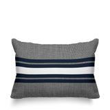 Beau Striped Reversible Indoor/Outdoor Rectangular Pillow