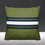 Beau Striped Reversible Indoor/Outdoor Square Pillow