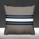 Beau Striped Reversible Indoor/Outdoor Square Pillow