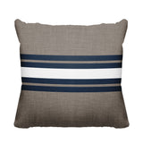Beau Striped Reversible Indoor/Outdoor Square Pillow