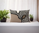 Beck Abstract Reversible Indoor/Outdoor Rectangular Pillow
