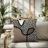 Beck Abstract Square Indoor/Outdoor Throw Pillow