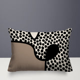 Beck Abstract Reversible Indoor/Outdoor Rectangular Pillow