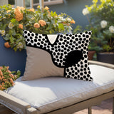 Beck Abstract Reversible Indoor/Outdoor Rectangular Pillow