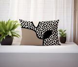 Beck Abstract Reversible Indoor/Outdoor Rectangular Pillow