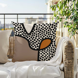 Beck Abstract Square Indoor/Outdoor Throw Pillow