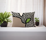 Beck Abstract Reversible Indoor/Outdoor Rectangular Pillow