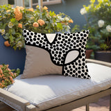 Beck Abstract Reversible Indoor/Outdoor Rectangular Pillow
