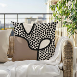 Beck Abstract Square Indoor/Outdoor Throw Pillow