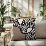 Beck Abstract Square Indoor/Outdoor Throw Pillow