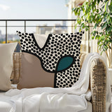 Beck Abstract Square Indoor/Outdoor Throw Pillow
