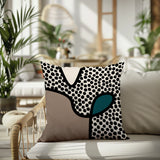 Beck Abstract Square Indoor/Outdoor Throw Pillow