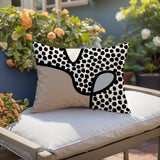 Beck Abstract Reversible Indoor/Outdoor Rectangular Pillow