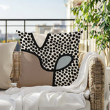 Beck Abstract Square Indoor/Outdoor Throw Pillow