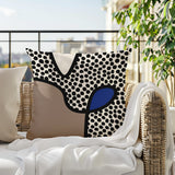 Beck Abstract Square Indoor/Outdoor Throw Pillow