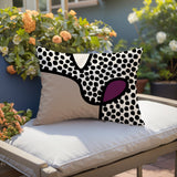 Beck Abstract Reversible Indoor/Outdoor Rectangular Pillow