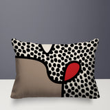 Beck Abstract Reversible Indoor/Outdoor Rectangular Pillow