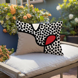 Beck Abstract Reversible Indoor/Outdoor Rectangular Pillow