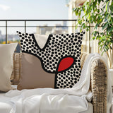 Beck Abstract Square Indoor/Outdoor Throw Pillow