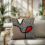 Beck Abstract Square Indoor/Outdoor Throw Pillow