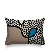 Beck Abstract Reversible Indoor/Outdoor Rectangular Pillow