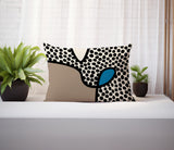 Beck Abstract Reversible Indoor/Outdoor Rectangular Pillow