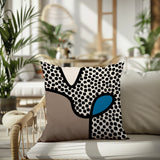 Beck Abstract Square Indoor/Outdoor Throw Pillow