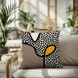 Beck Abstract Square Indoor/Outdoor Throw Pillow