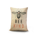 Bee Kind Faux Linen Lumber Pillow