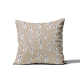 Barnon Seahorse Square Indoor/Outdoor Throw Pillow