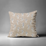 Barnon Seahorse Square Indoor/Outdoor Throw Pillow