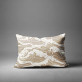 Copley Ocean Waves Lumbar Indoor/Outdoor Throw Pillow