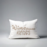 Davey Wine Lumbar Indoor/Outdoor Throw Pillow