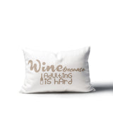 Davey Wine Lumbar Indoor/Outdoor Throw Pillow