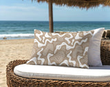 Dominique Abstract Reversible Indoor/Outdoor Rectangular Pillow